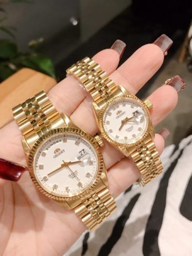 Cặp Orient tiểu Rolex Gold máy Auto