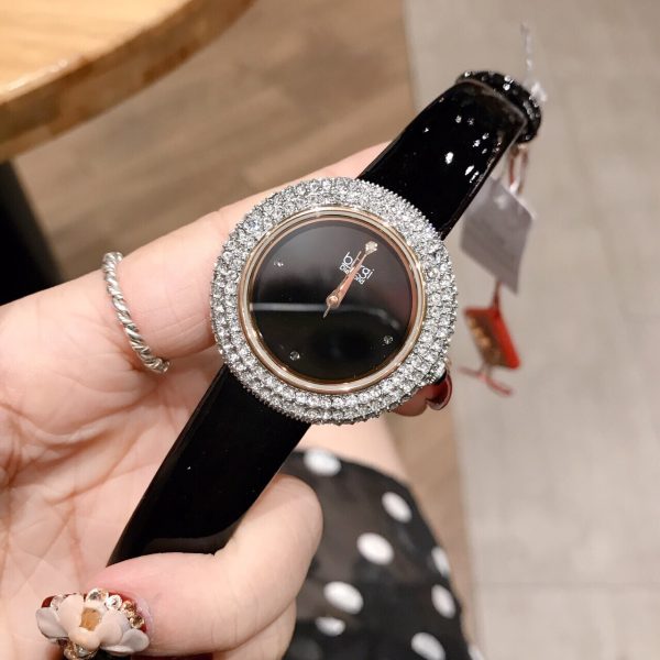 Dong ho burgi day da den bong