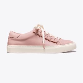 Giày sneaker ruffle Tory Burch màu hồng size 6us đến 10us Linh Store USA -  Hàng xách tay Mỹ