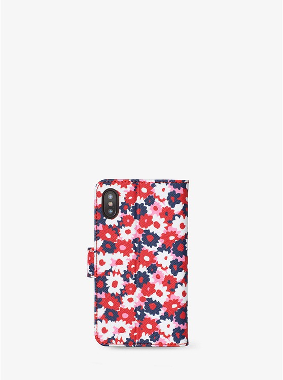 Ví điện thoại Michael Kors họa tiết hoa cho iPhone X