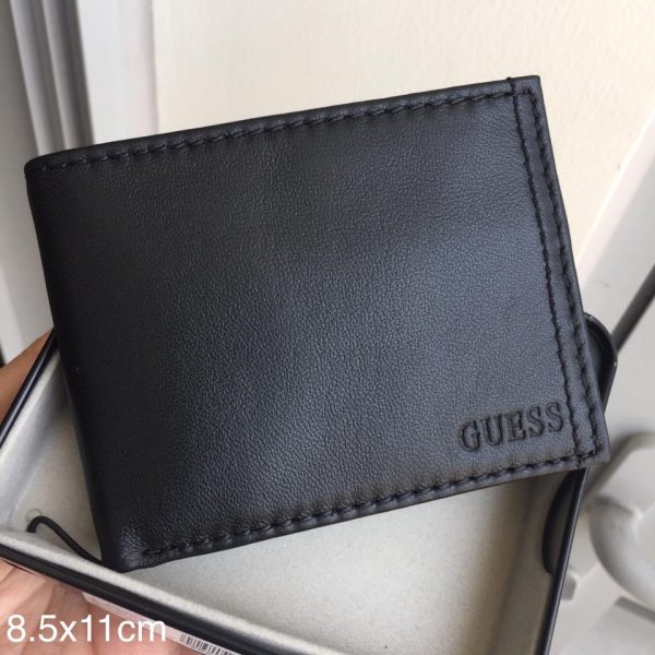 Ví nam Guess da mềm màu đen
