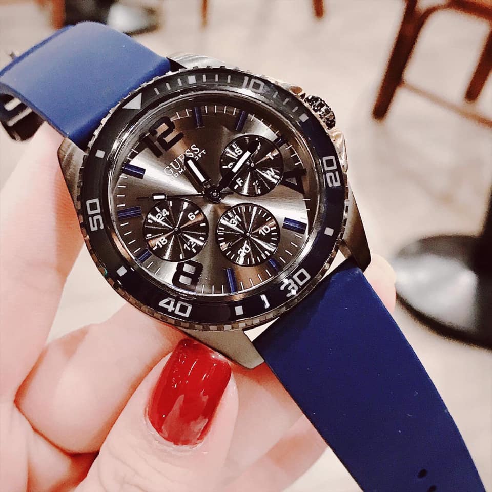 Guess silicon 42mm blue