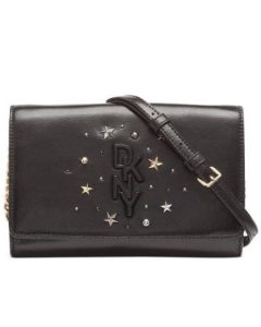 Túi DKNY da mềm chữ nổi size 23