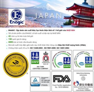 Máy Kangen Leveluk K8 đạt chuẩn máy tạo nước điện giải số 1 thế giới