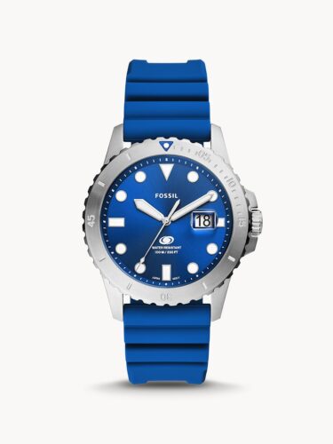 Dong-ho-nam-Fossil-Blue-Three-Hand-Date-Blue-Silicone-Watch=1