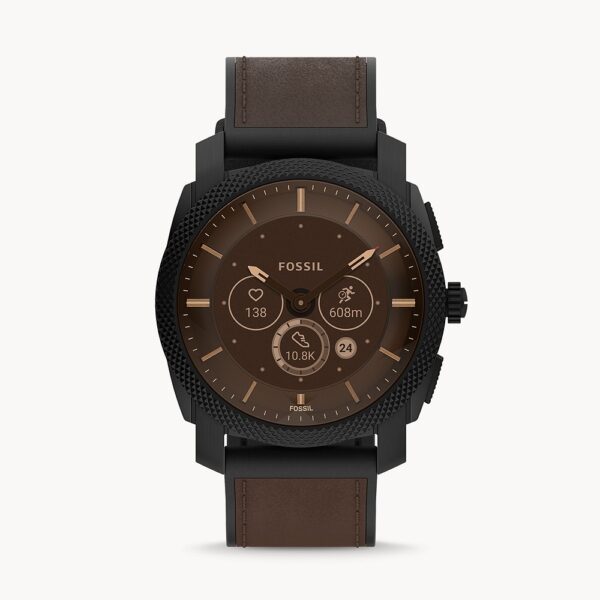 Dong-ho-nam-Machine-Gen-6-Hybrid-Smartwatch-Dark-Brown-Leather-1