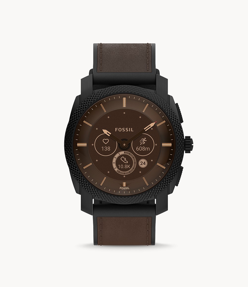 Dong-ho-nam-Machine-Gen-6-Hybrid-Smartwatch-Dark-Brown-Leather-1