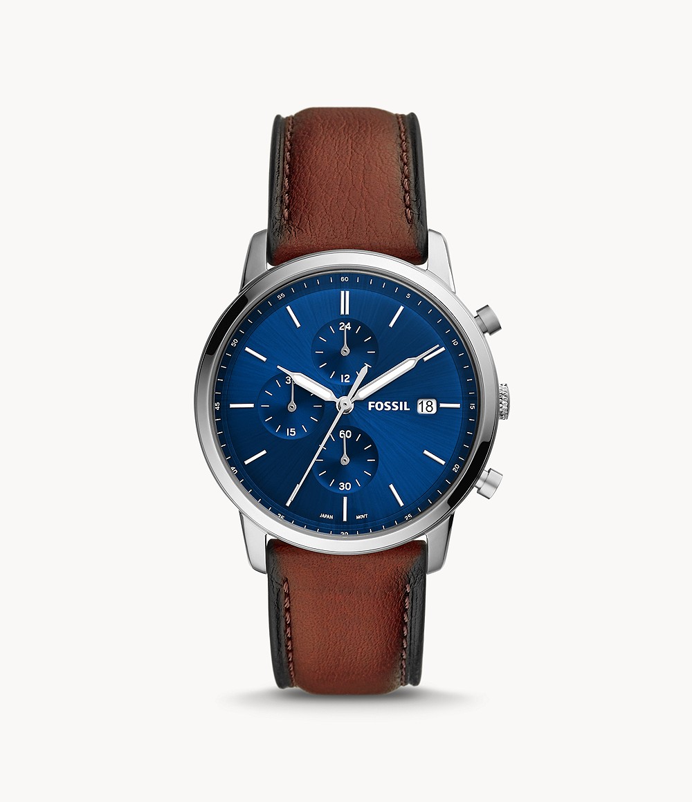 Dong-ho-nam-Minimalist-Chronograph-Luggage-LiteHide™-Leather-Watch-1