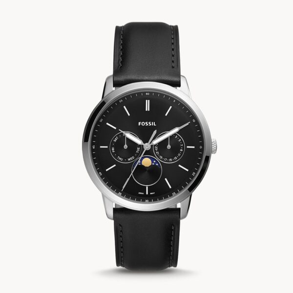 Dong-ho-nam-Neutra-Moonphase-Multifunction-Black-LiteHide™-Leather-Watch-1