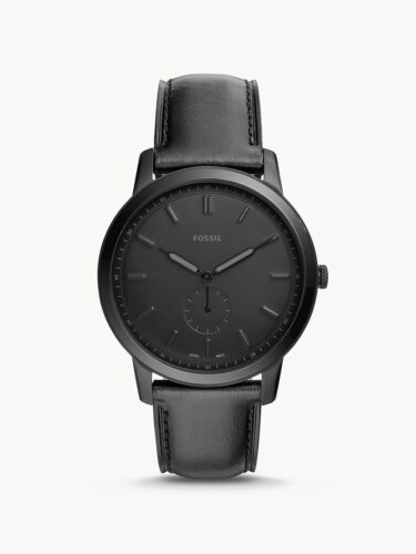 Dong-ho-nam-The-Minimalist-Two-Hand-Black-Leather-Watch-1