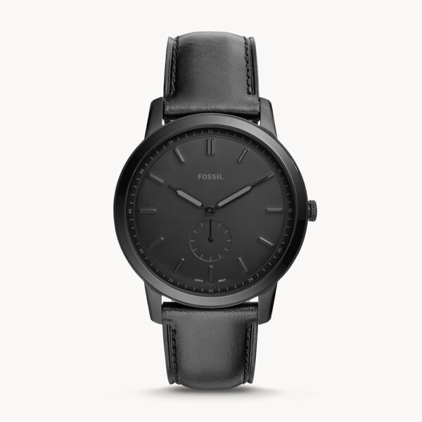 Dong-ho-nam-The-Minimalist-Two-Hand-Black-Leather-Watch-1