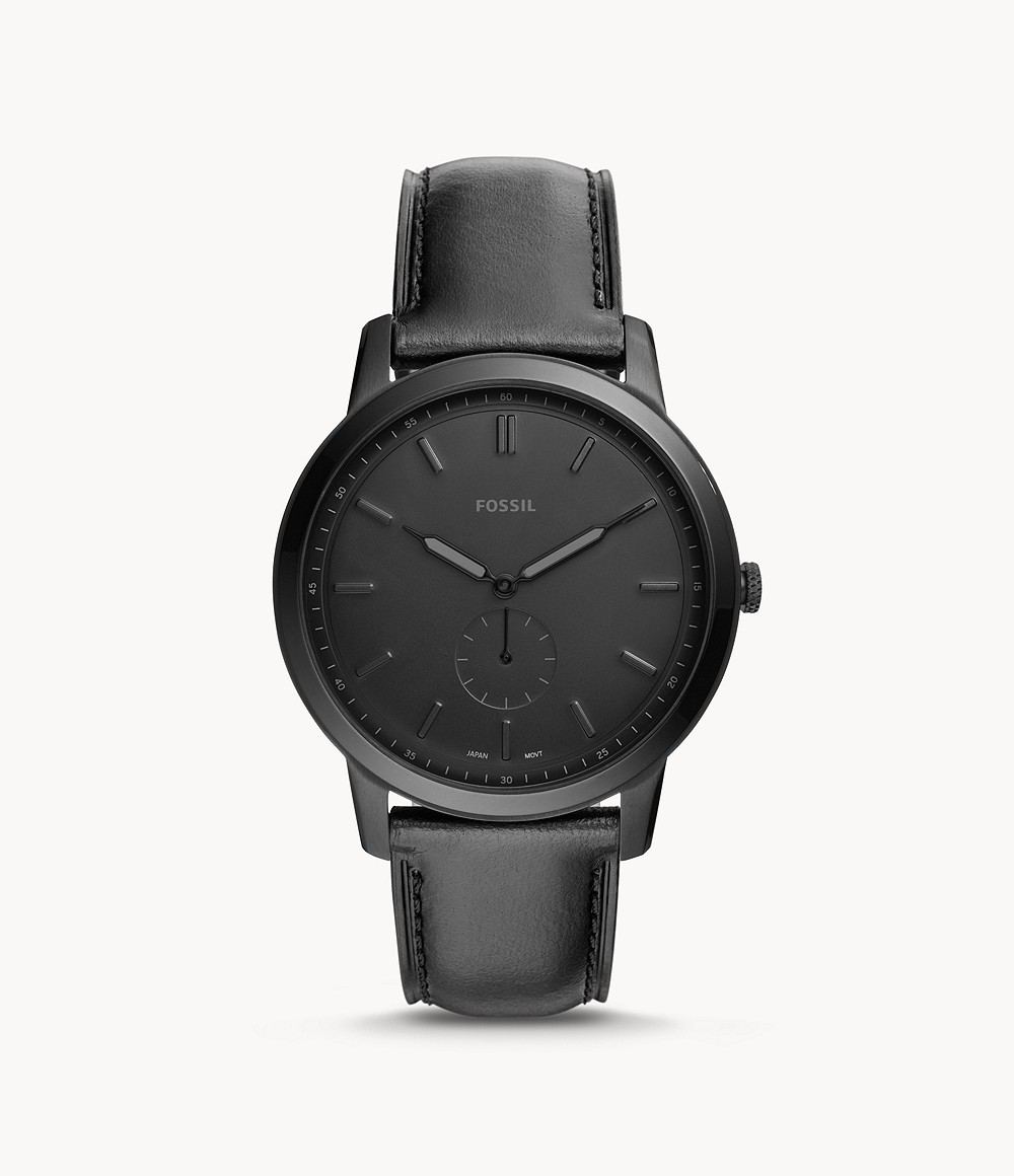 Dong-ho-nam-The-Minimalist-Two-Hand-Black-Leather-Watch-1